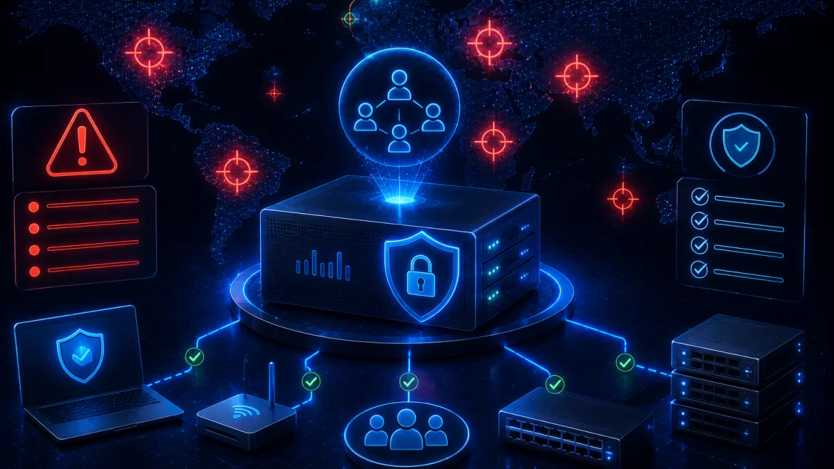 Moderne digitale Infrastruktur mit Sicherheit, Netzwerk und zuverlässigem Betrieb
