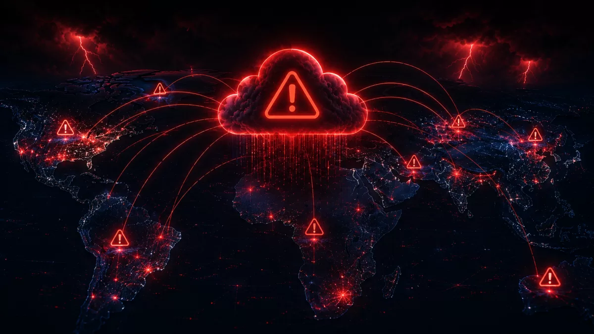 Editorial illustration related to Cloudflare's November 2025 Global Outage: Configuration Can Have a Huge Blast Radius